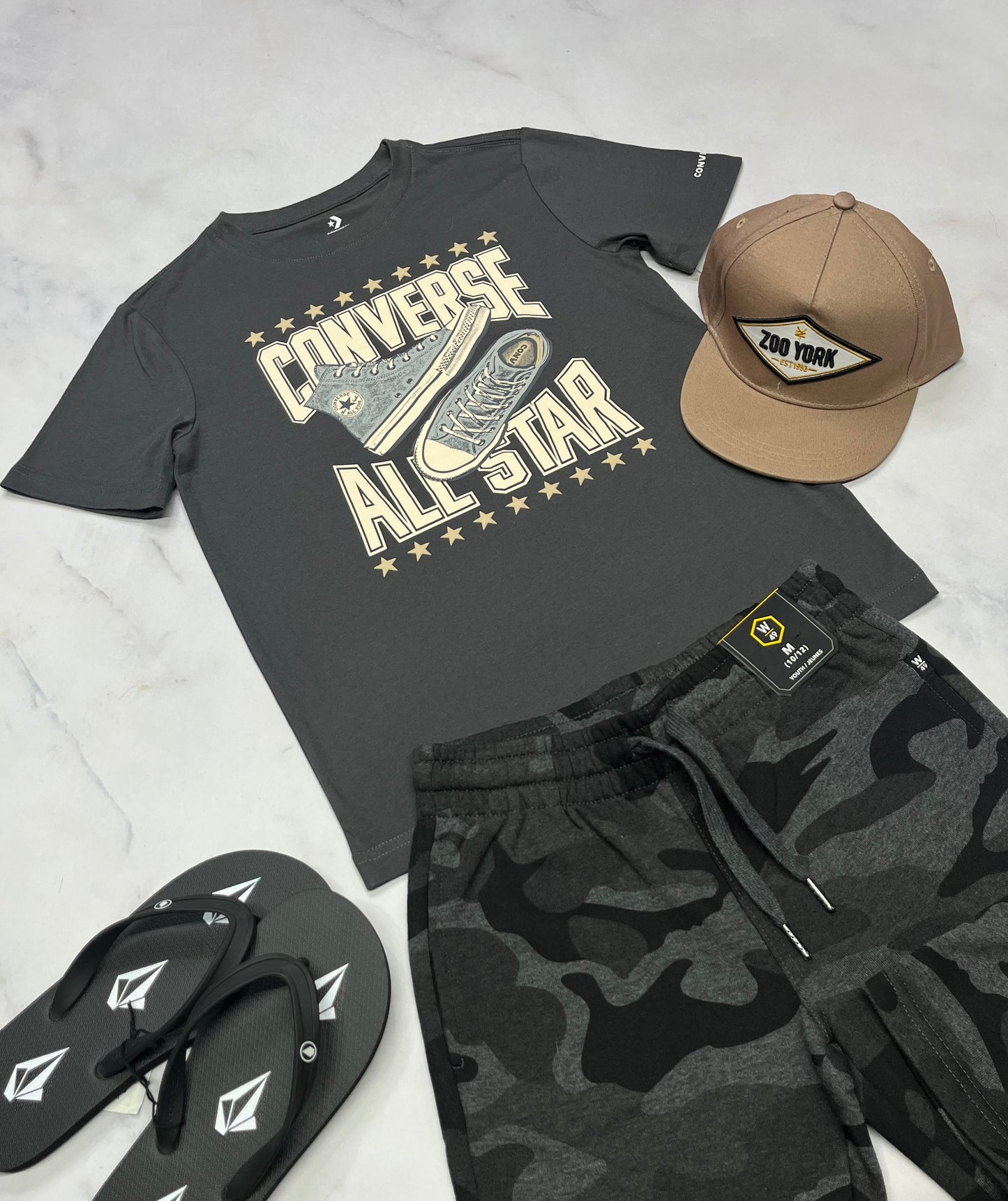 🌴 T-Shirt : Converse charcoal 10-12 ans garçon neuf !