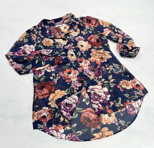 ..Reitman : Chemisier ultra léger qui laisse entrevoir . Small femme coupe confo comme neuve .