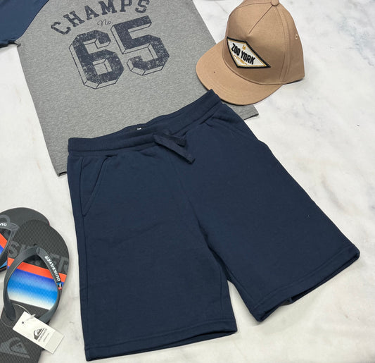 🌴 Bermuda ouaté : marine Tag 8(7-8 ans ) garçon neuf !