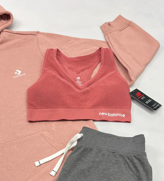 😍 Top : New Balance rosé sport stretch . 2x fait médium femme .