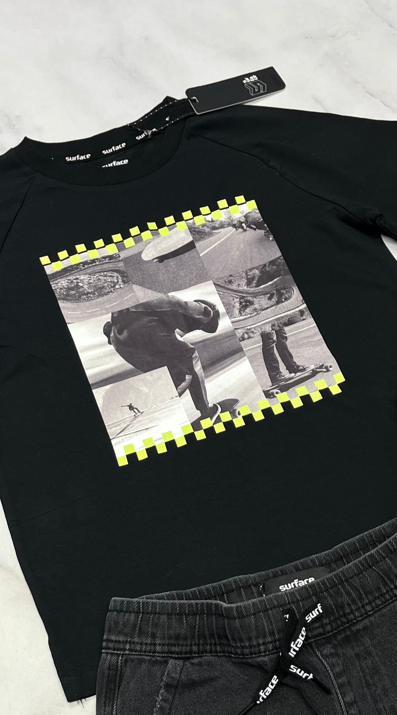 🌴 T-Shirt : Skate Surface 8 ans garçon confo neuf ! Beau coton stretch .