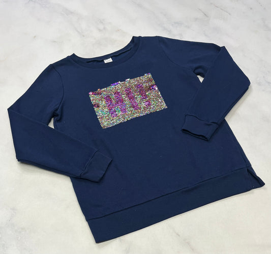 Ouaté : Paillettes réversible BYE/ HI fait 11-12 ans Carter’s confo . Super état .