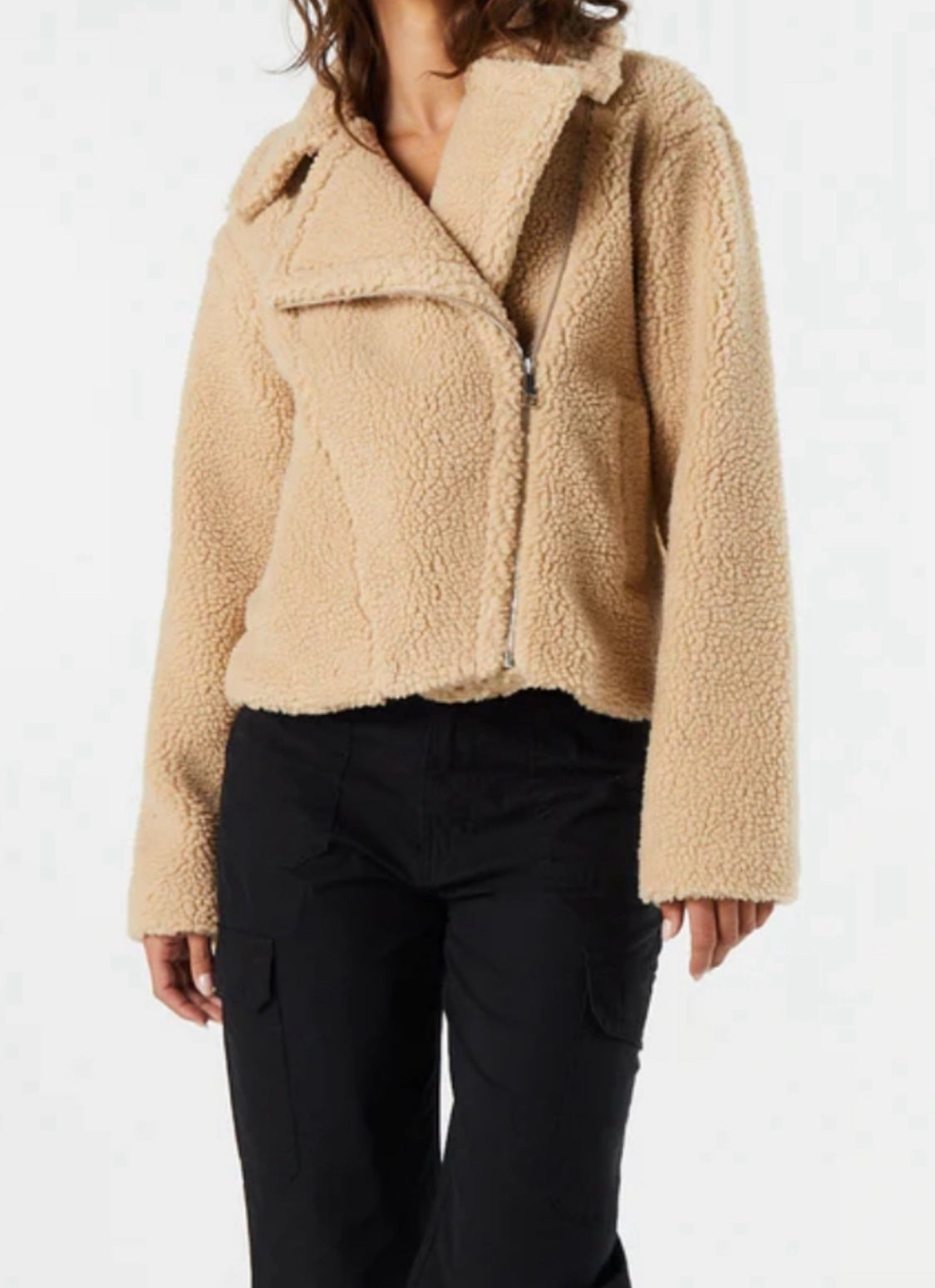 Manteau : Mi saison en Sherpa XL/ femme neuf !