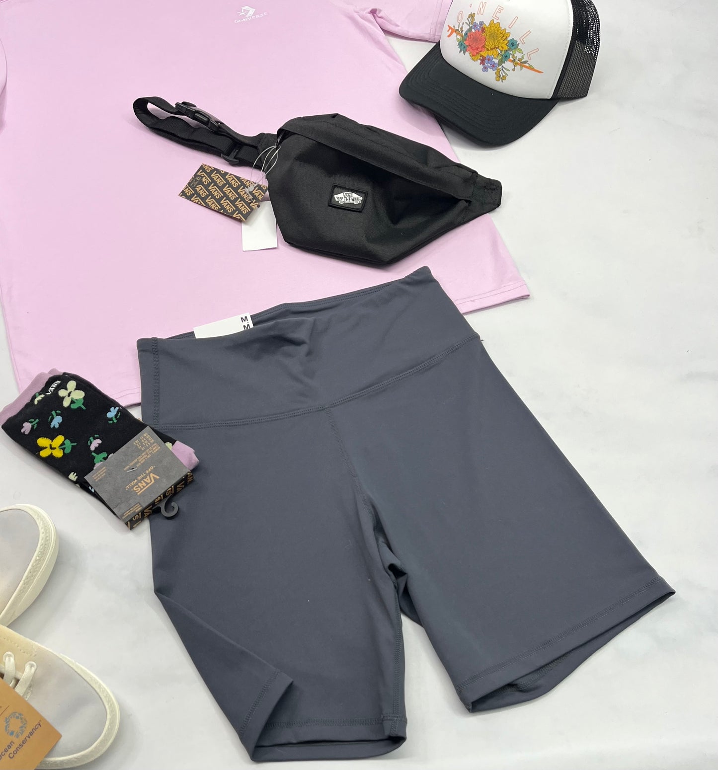 🌸 Cuissard : Defrost charcoal en tissu de sport stretch . M fit ( S-M) femme . Neuf !
