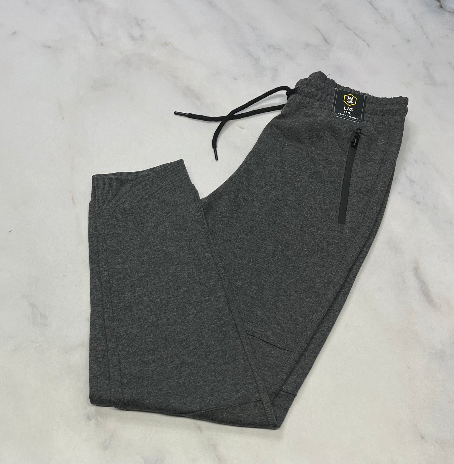 Jogger : West avec zip / gris 14 ans relax fit neuf!