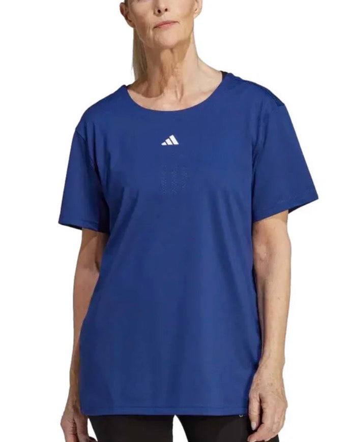 💙 Adidas : Manche courte tissu de sport exrensible Small femme look over size ( peu faire médium) neuf !