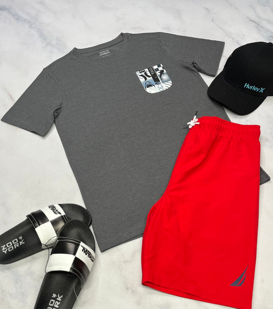 ☀️ T-Shirt : Hurley Charcoal 18-20 ans garçon neuf !