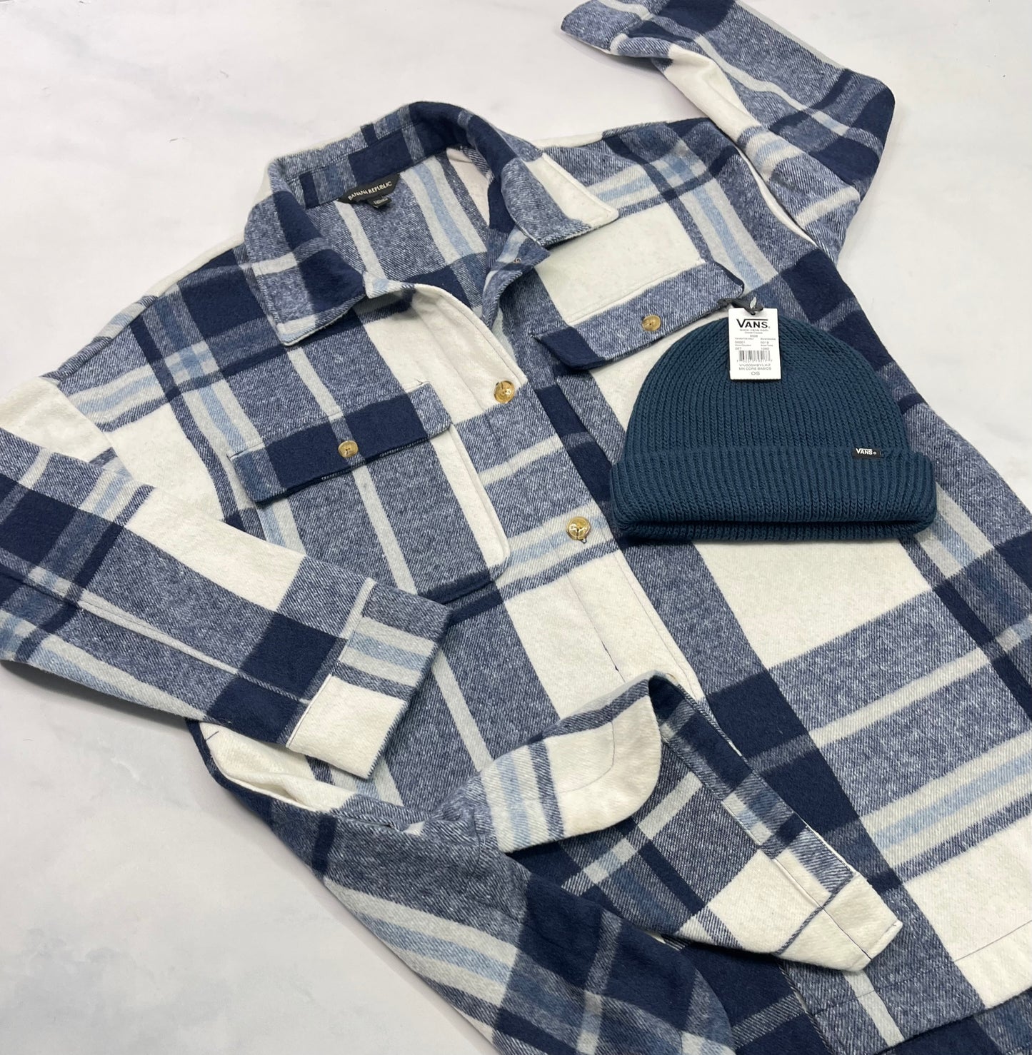 Duo : Veste manteau + Tuque VANS femme .