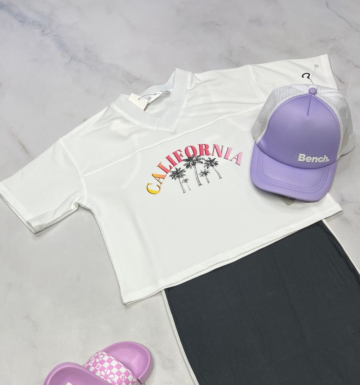 💜 Manche courte : tissu de sport 6X fille coupe relax neuf !