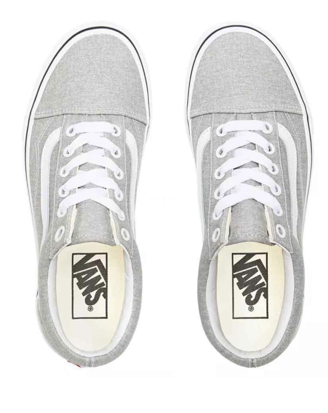 VANS : Gris argenté 6.5 femme (22 cm) . Neuf !