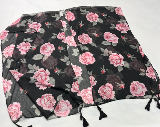 🌸 Voilage : Par dessus fleurit léger . o/S :Taille unique comme neuf !