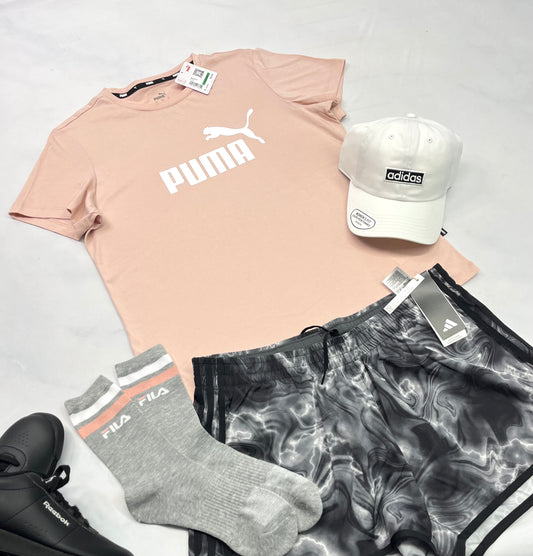 🌿 Manche courte : Puma rose L/ femme neuf !