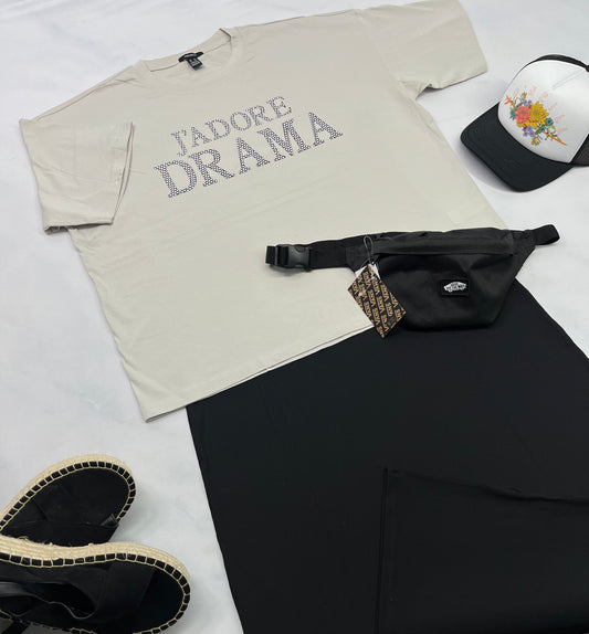 💕 T-Shirt Boxy : XL/ femme longueur mi hanche neuf!