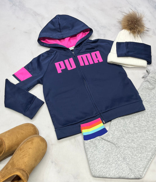 😍Veste : Puma tissu sport intérieur en micro polar fait 5-6 ans comme neuve .
