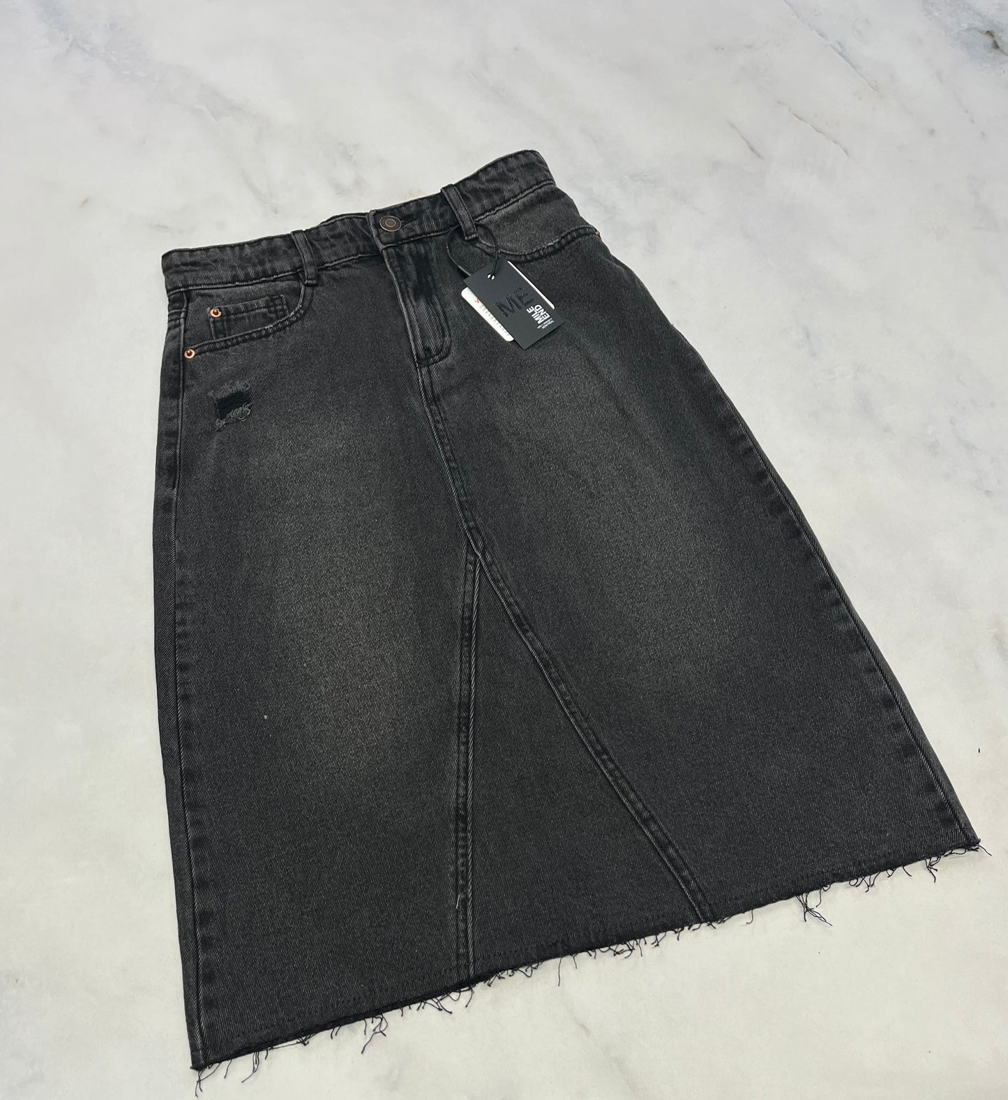 Jupe jeans : Mile end Longueur 3 quarts 10 ans fille neuve! Ajustable .