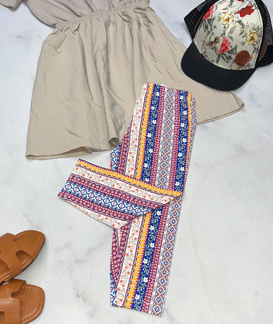 🌿 Legging 3quart : 5-6 ans fille en beau coton extensible neuf !
