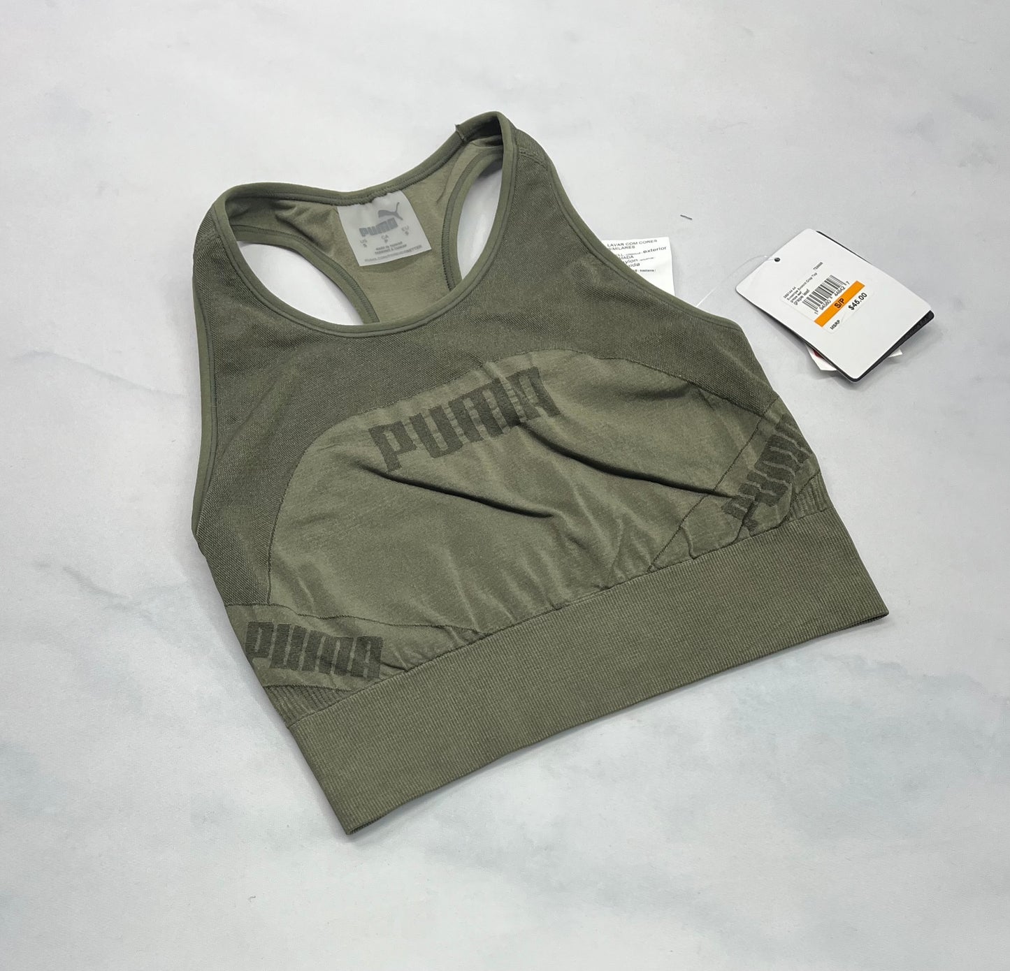 Puma: Top sport kaki long neuf ! Taille 2x S fit ( Xs-S) et 1x L fit  ( M-L) femme .