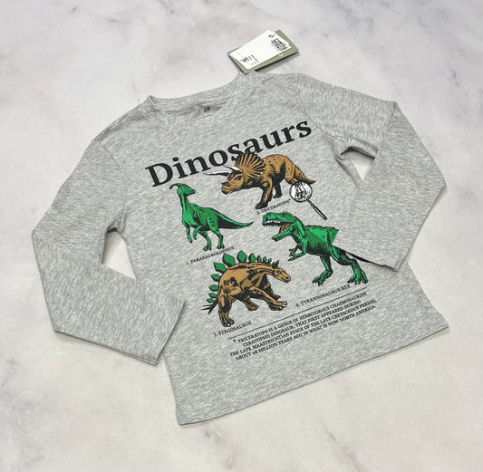 Manche longue Dino 5 ans neuf !