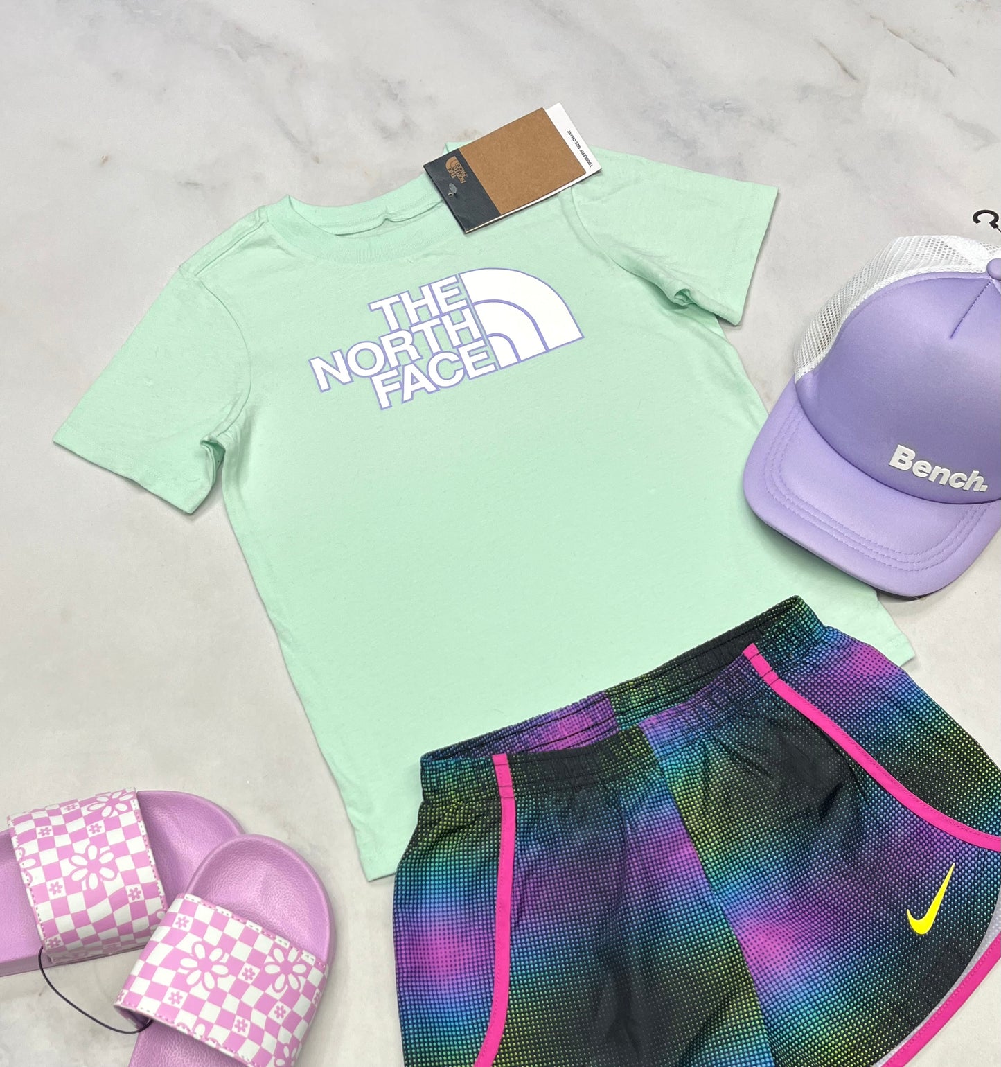 🌴 North Face : Manche courte soft + 6 ans fille neuf !