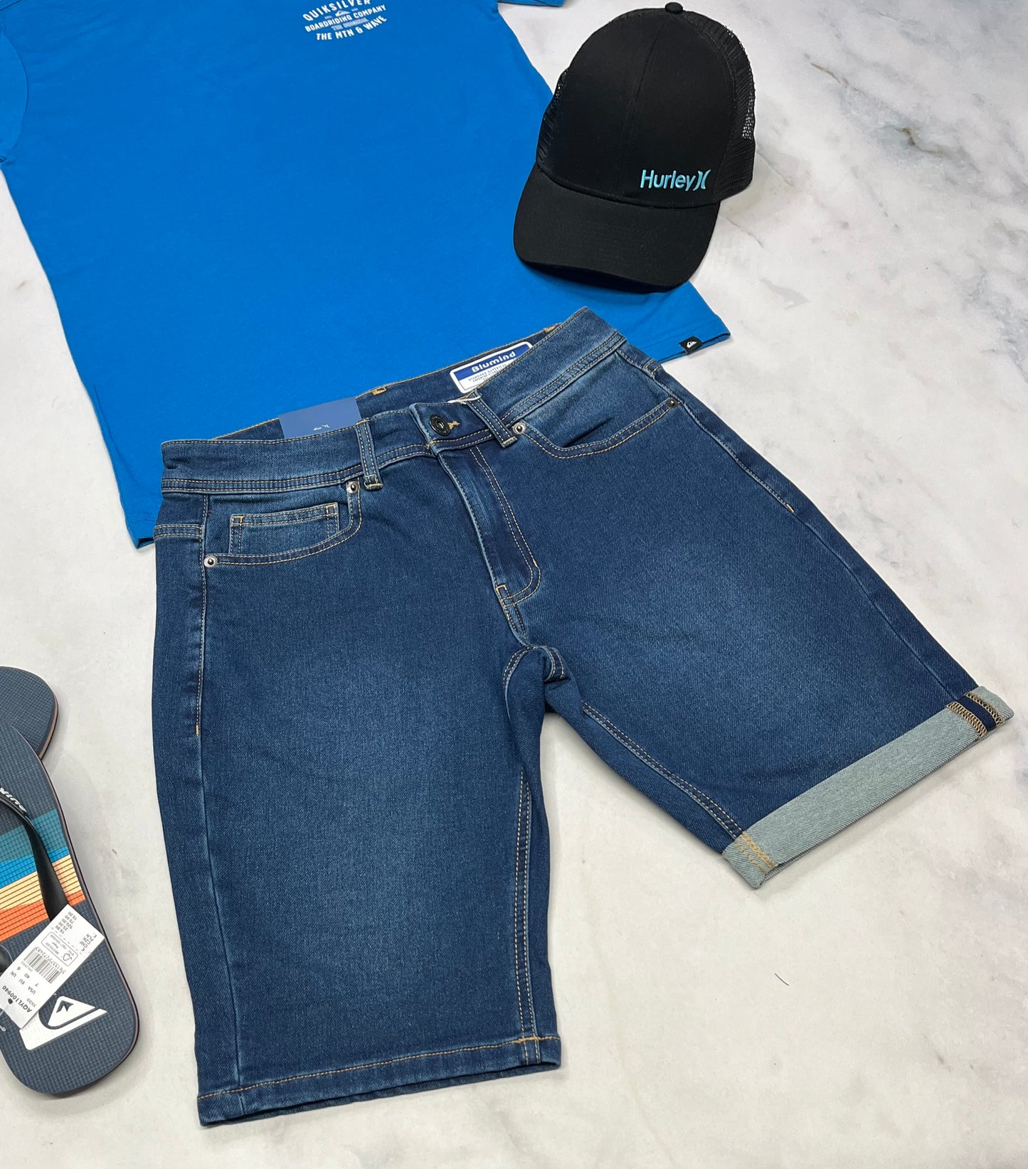 💙 Bermuda jeans : super mou confo . Blum 28/16 ans ado garçon neuf !