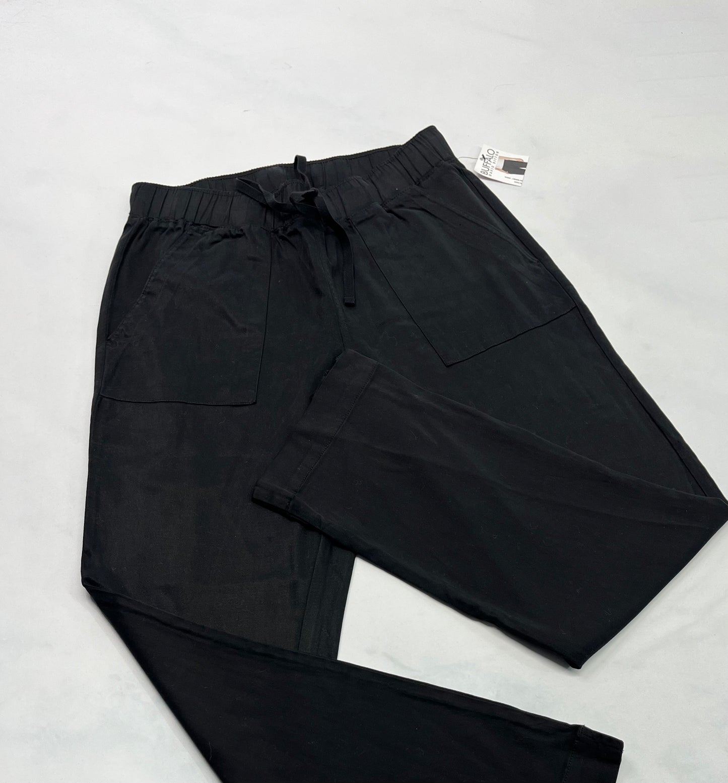 Buffalo : Pantalon noir souple  . Taille élastique jambe droite . Neuf ! Small fait 6 ans