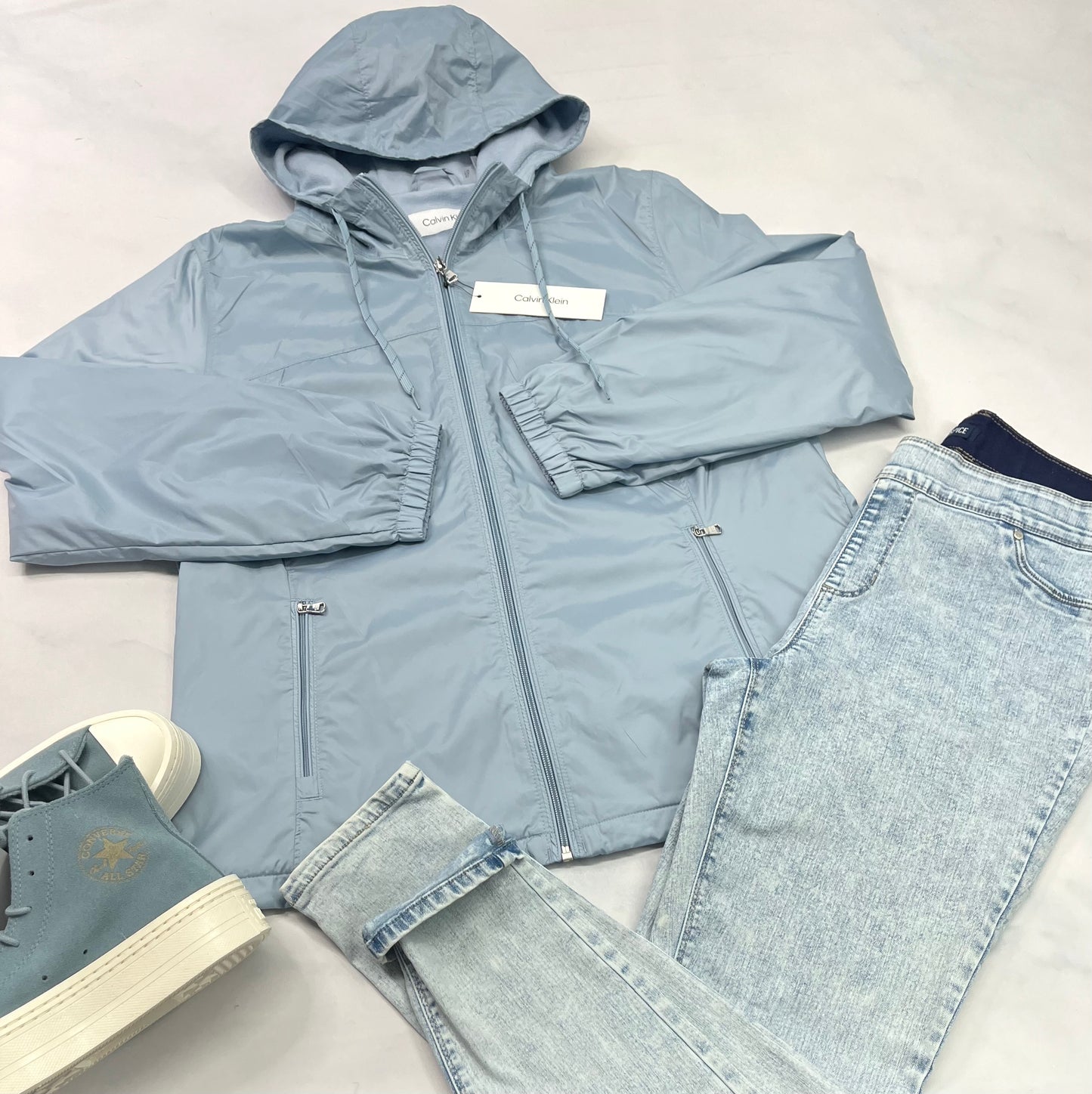 😍 Manteau : Calvin Klein mi-Saison neuf ! Doublure en micro polar . XL et XXL femme neuf ! ( fait sa taille ) . Logo CK sur le côté de la manche .