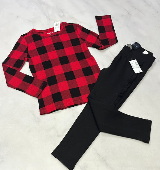 Duo neuf : 5 ans fille . Manche longue isotherme neuf + Jeg noir confo s’enfile comme un leg. 5 ans neuf!