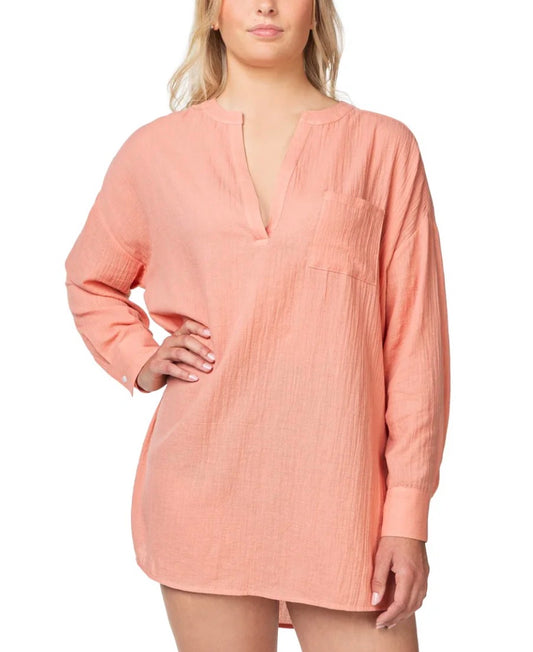 🌴 Par dessus maillot : O’Neill corail , fait  M/ femme look over size plus long au dos . Neuve ! Tissu hyper léger.