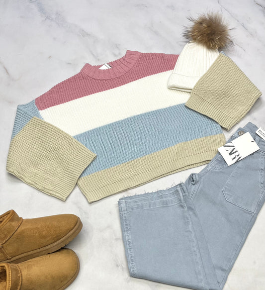 ❄️ Tricot : superbe manche ample tendance neuf ! 6 ans fille neuf !