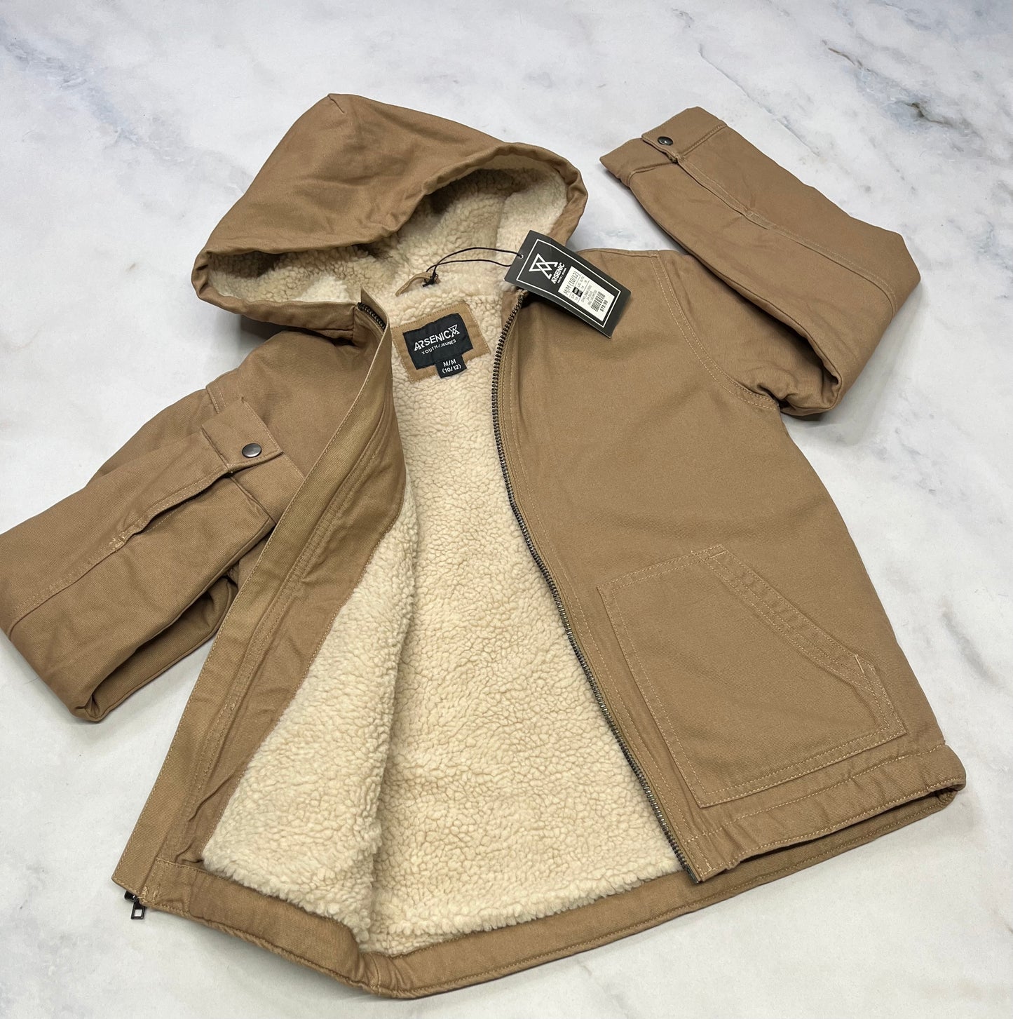 Mantwau Arsenic : Automne / chaud doubler en Sherpa ! 7-8 ans 10-12 ans et 13-14 ans Neuf !