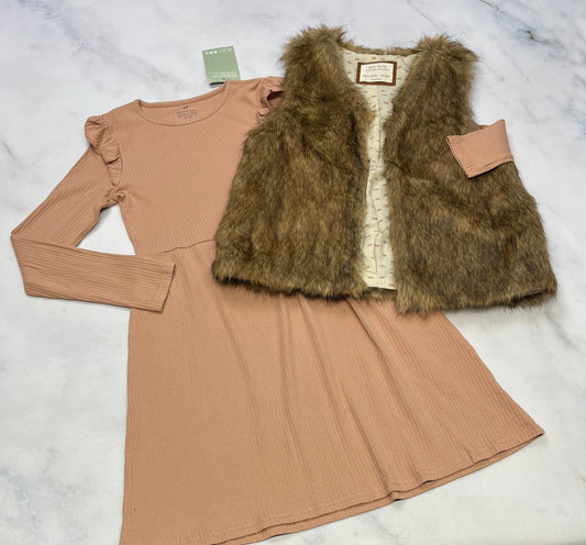 DUO: Robe texturé extensible 8-10 ans neuve ! + Veste ZARA comme neuve 9/10 ans. .