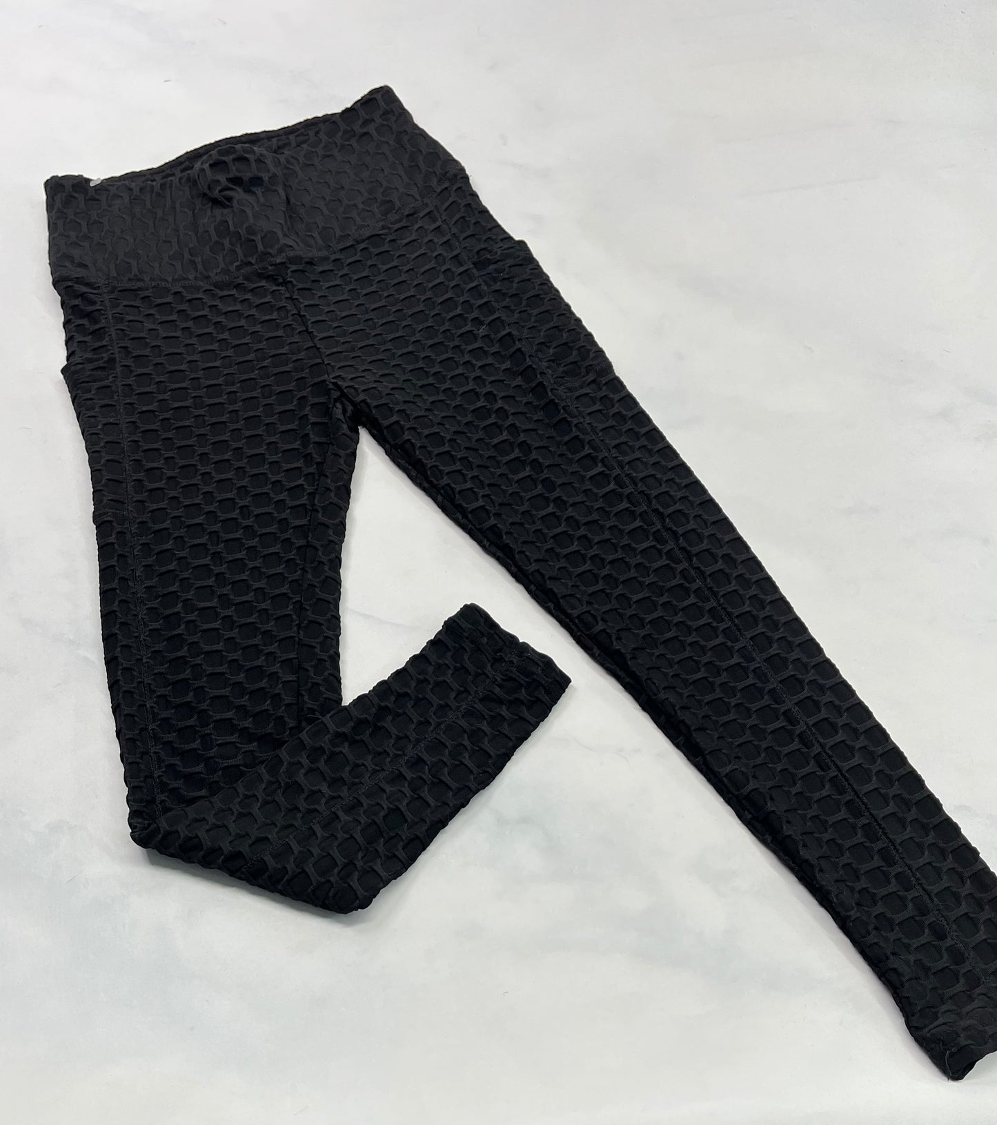 Skinny sport : Tissu texturé avantageux comme neuf ! + M/ femme .