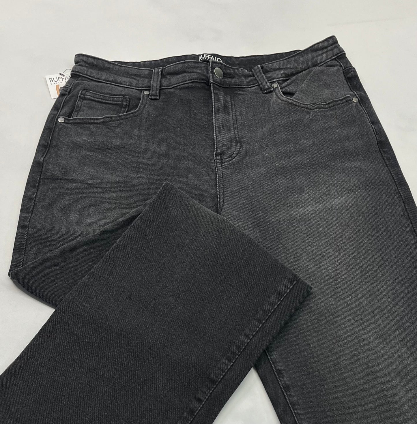 Buffalo : jeans taille haute et jambe large femme.