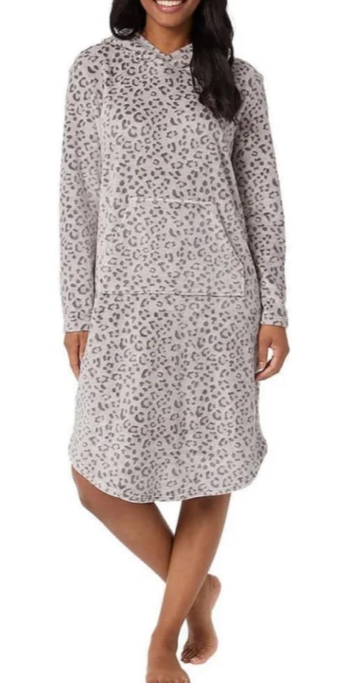 Robe de nuit en doux polar avec capuchon : neuve !