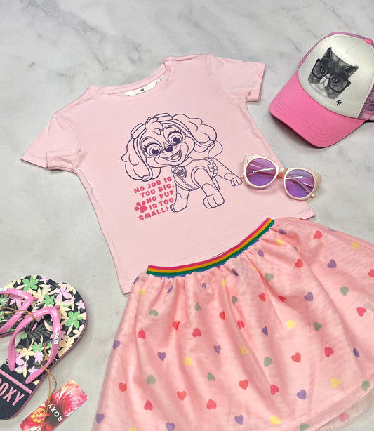 💕 Manche courte : Pat.Pat 5 ans fille neuf !