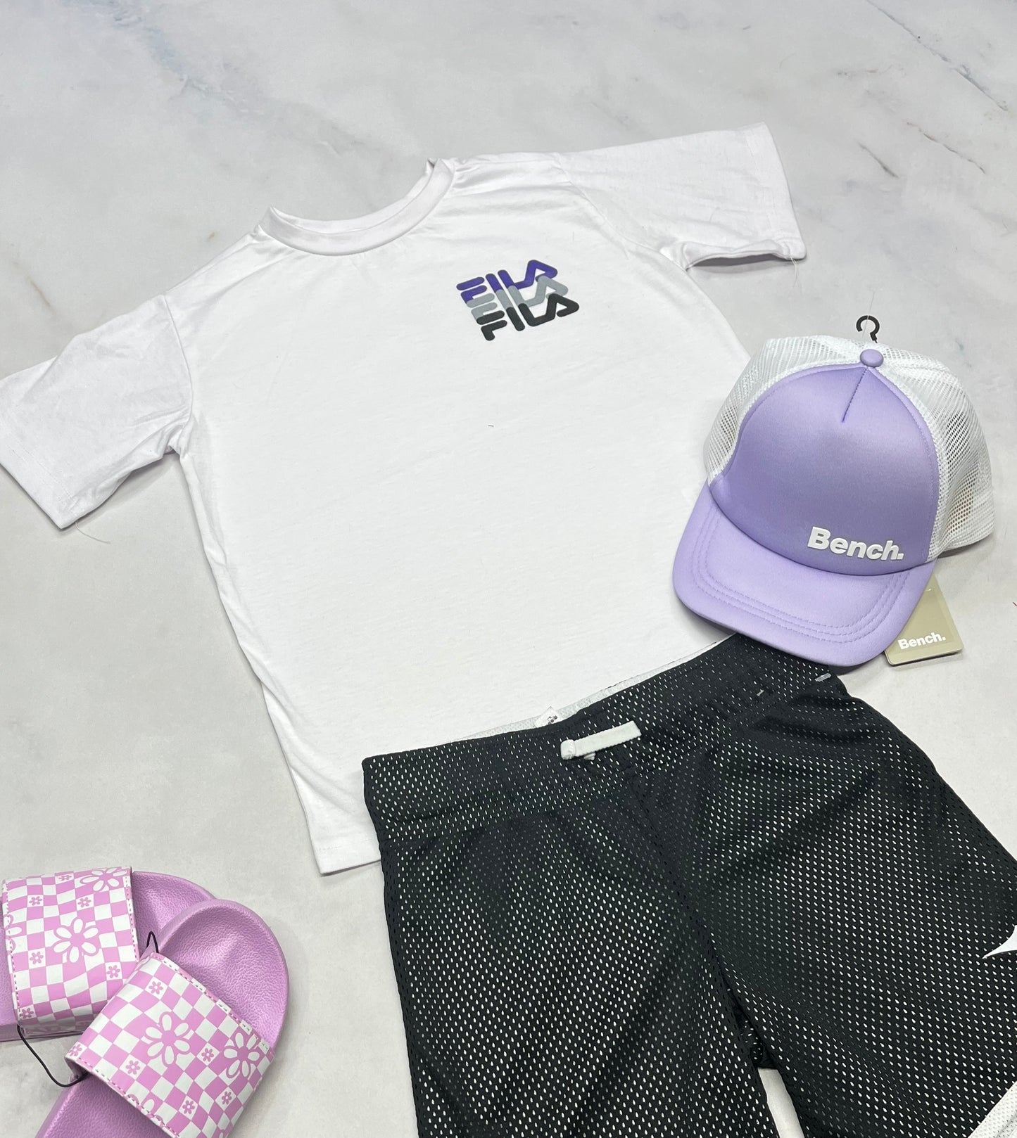 💜Manche courte : Fila 8 ans fille relax fit tendance neuf !