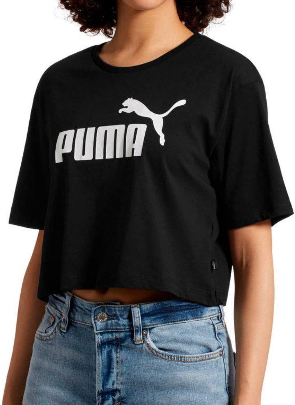 🍃 PUMA manche courte : noir M/femme mi hanche coupe relax neuf !
